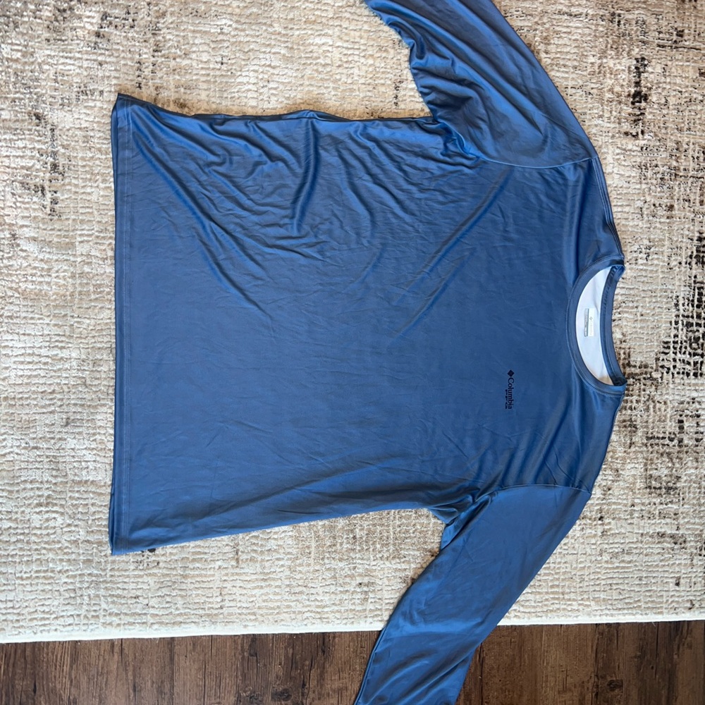 Columbia pfg Blue Long Sleeve Shirt